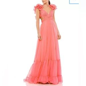 Mac Duggal Gown, Coral Size 0
